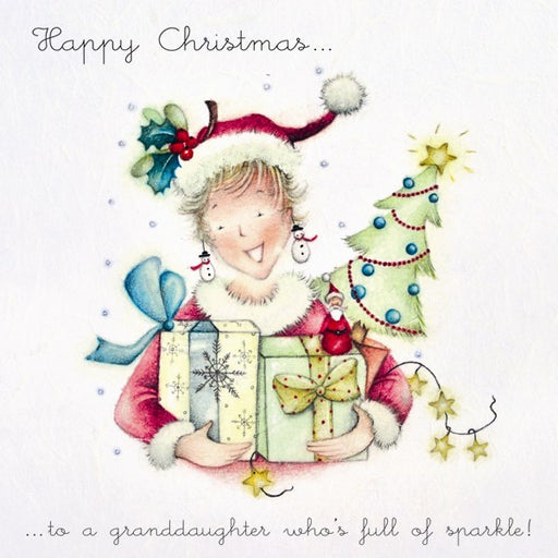 Granddaughter Christmas Card - Full of Sparkle! - Berni Parker