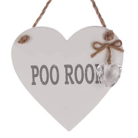 Poo Room - Hanging Heart