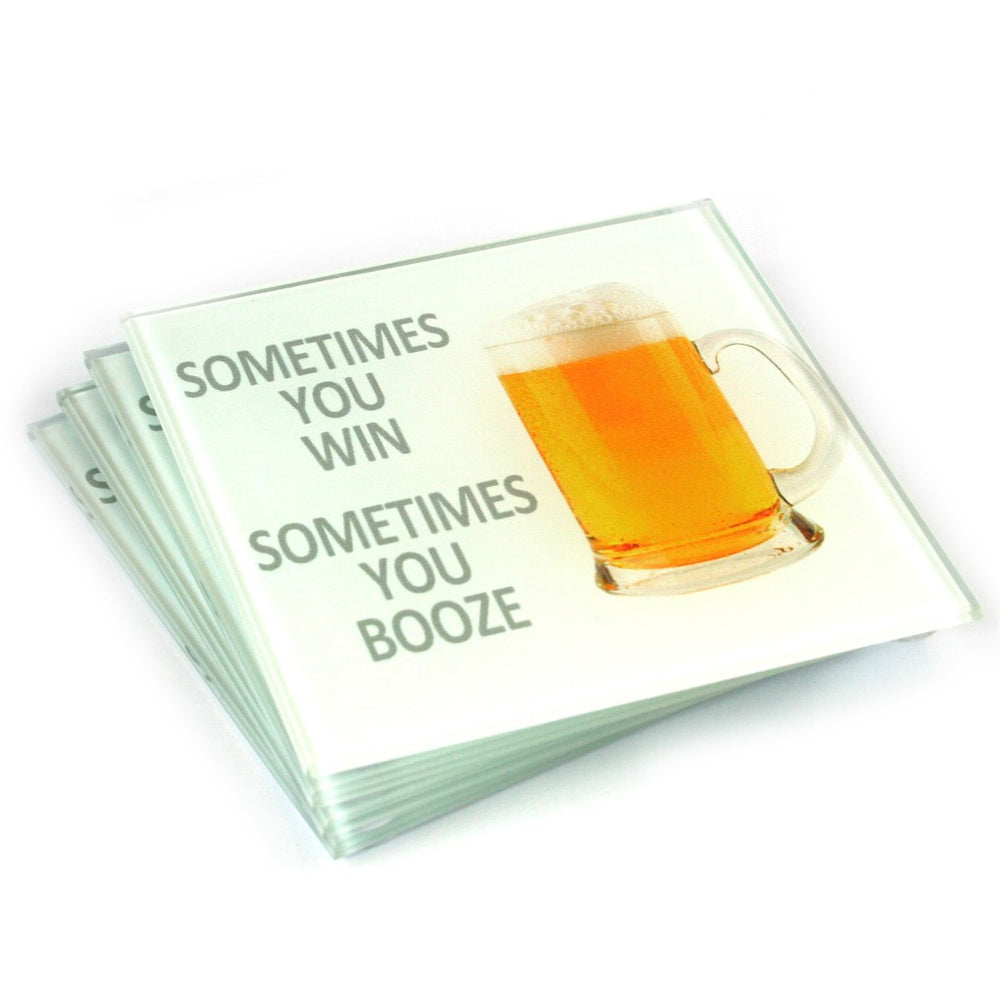 Beer Coasters - Sometimes you win Sometimes you booze