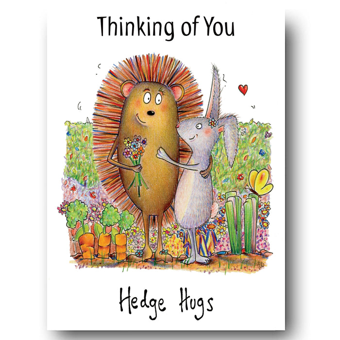 Thinking of you Card - Hedge Hugs