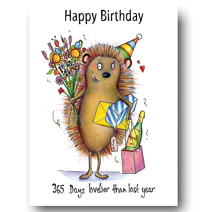 Hedgehog Card - 365 Days Lovelier than last year