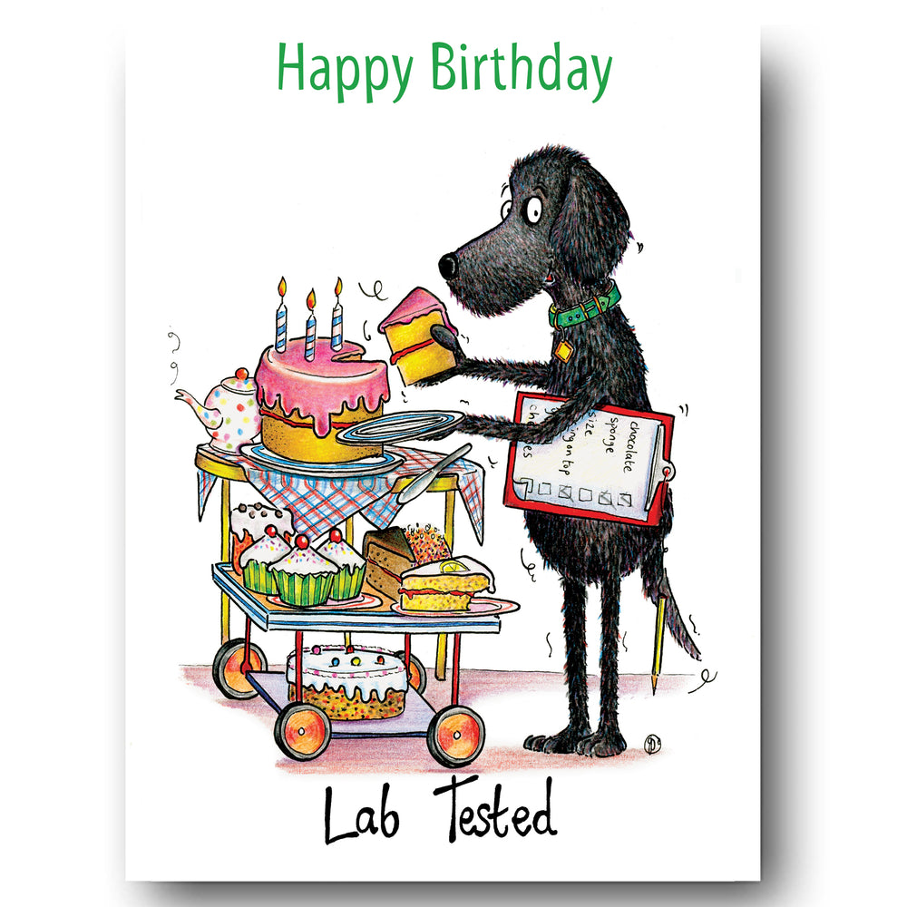 Dog Card - Happy Birthday Lab Tested