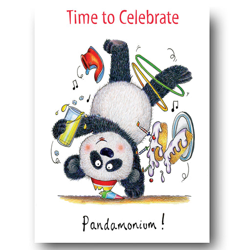 Panda Card - Time to Celebrate, Pandamonium!