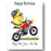 Biker Greeting Card - Happy Birthday - Plenty More Juice in the Tank