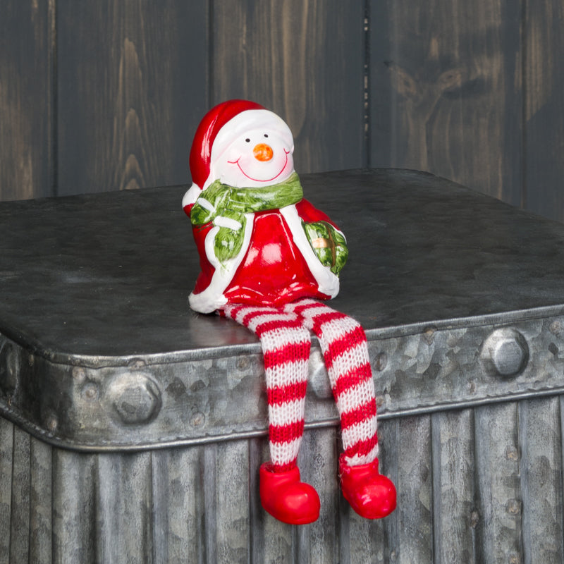 Shelf Sitting Jolly Snowman