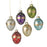 Traditional Egg Shaped Christmas Baubles - Set of 6 Boxed