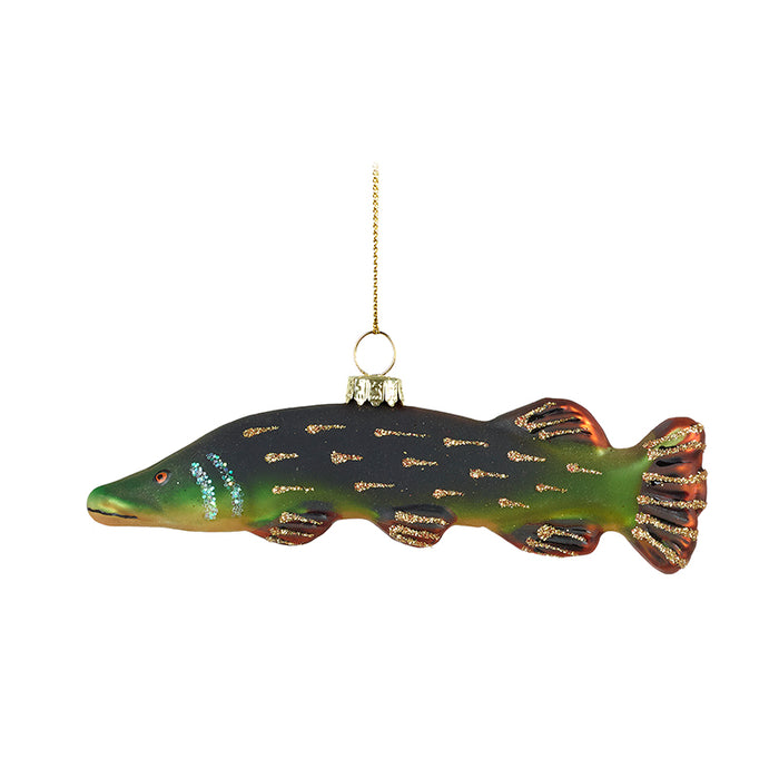 Green Fish Novelty Christmas Bauble - Boxed