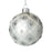 Daisy Bauble, Silver Daisy With Pearl Detail Ornate Bauble