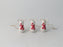 Mice Ceramic Hanging Christmas Tree Decorations - Set of 3