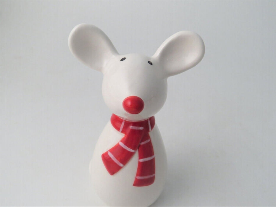 Mouse with Scarf - Ceramic Christmas Decoration