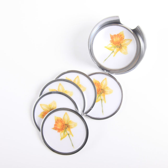 Daffodil Coasters set of 6 - Meg Hawkins
