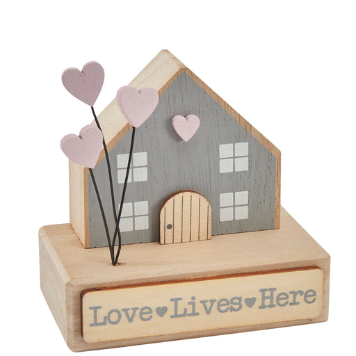Family Gift - Love Lives Here - House Plinth