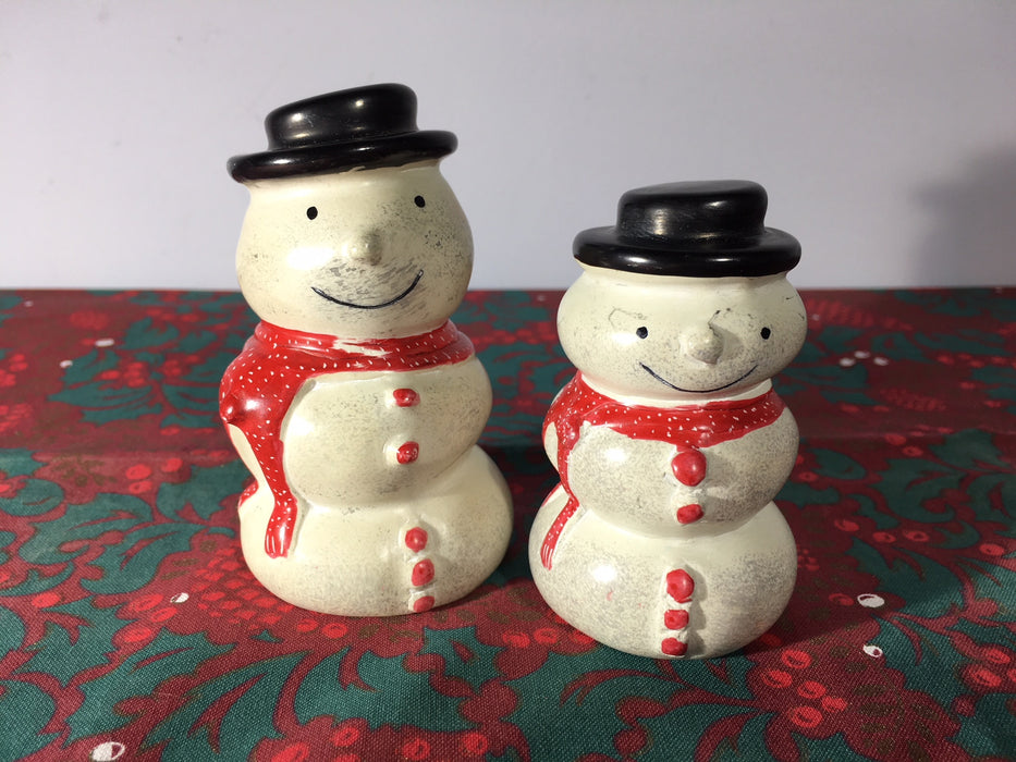 Natural Soapstone Snowman Christmas Ornaments