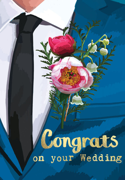 Congrats on your Wedding - Gold Foil Detail, Sarah Kelleher