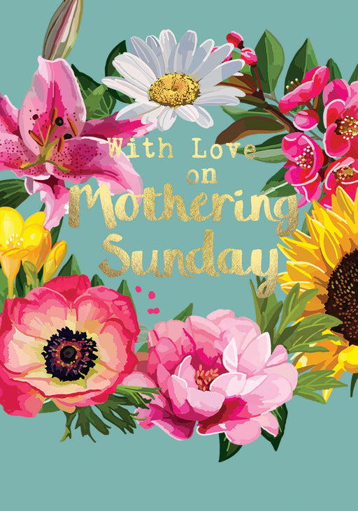 With Love On Mothering Sunday - Gold Foil Detail, Sarah Kelleher