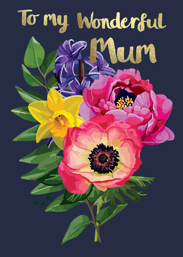 To my wonderful Mum - Gold Foil Detail, Sarah Kelleher