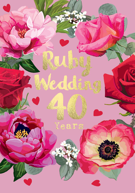 40th Wedding Anniversary - Ruby Anniversary - Sarah Kelleher