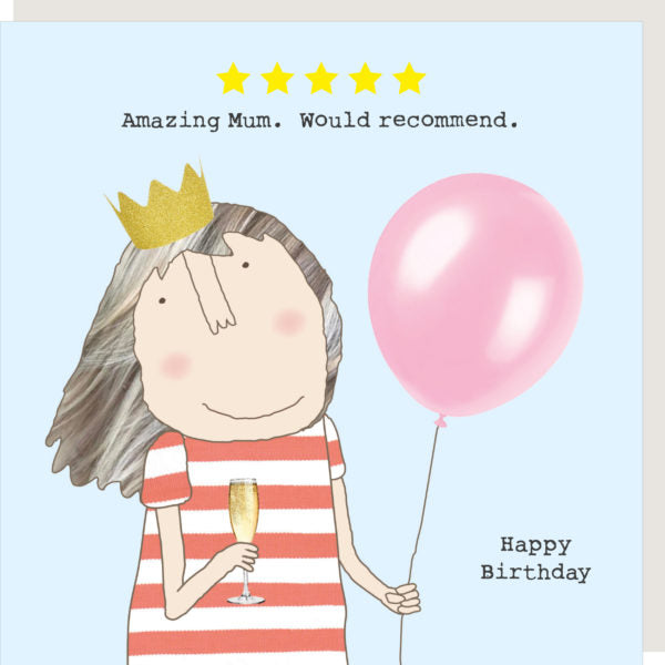 5 Star Mum - Rosie Made A Thing Greeting Card