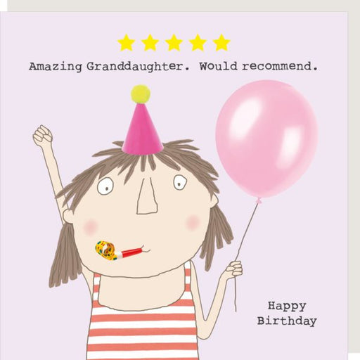 5 Star Granddaughter - Rosie Made A Thing Greeting Card