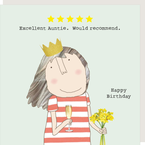 5 Star Auntie - Rosie Made A Thing Greeting Card