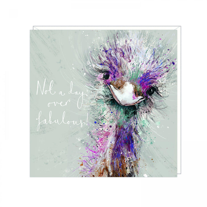 Crazy Bird Card - Not a day over fabulous! - Art Beat