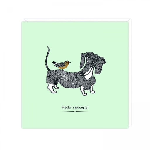 Sausage Dog Card - Hello Sausage - Art Beat