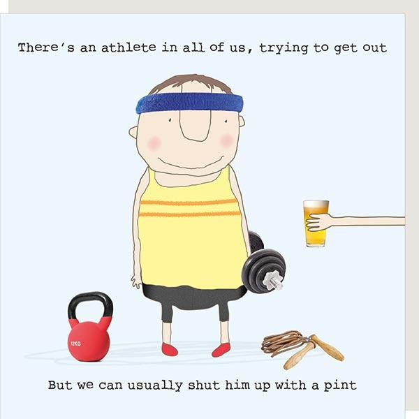 Athlete in all of us - Rosie Made A Thing Greeting Card
