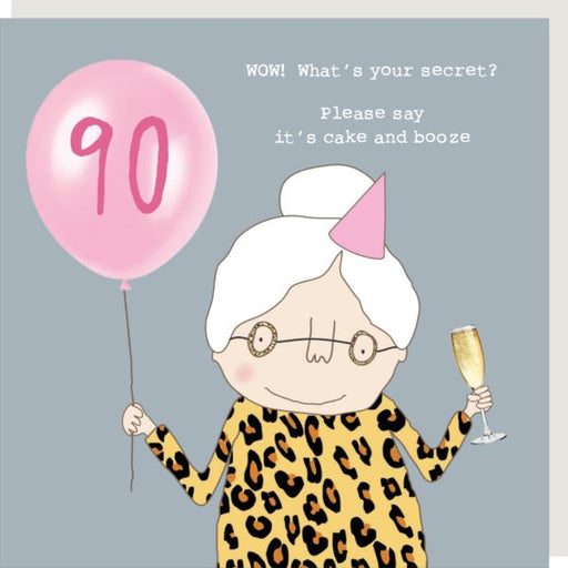 90 WOW! Whats your secret? - Rosie Made A Thing Greeting Card