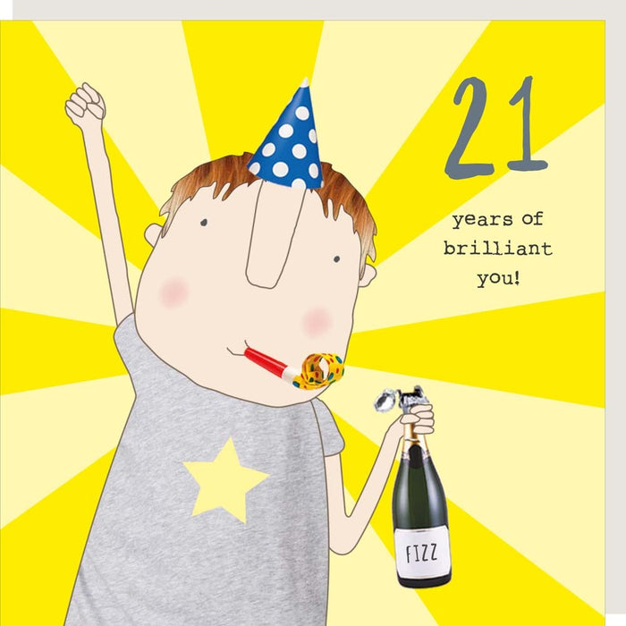 21 years of brilliant you! - Rosie Made A Thing Greeting Card