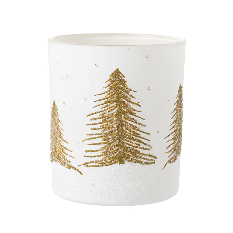 Gold Christmas Tree Candle Holder - Two Sizes