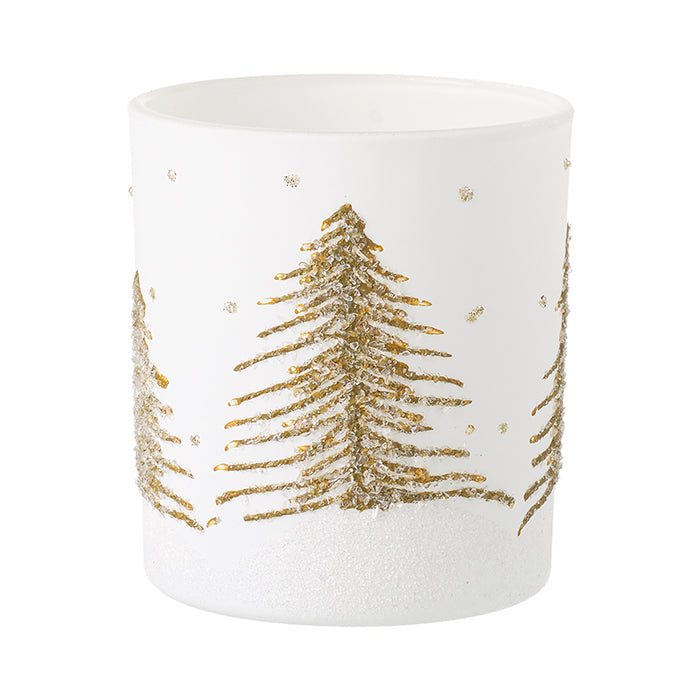 Gold Christmas Tree Candle Holder - Two Sizes