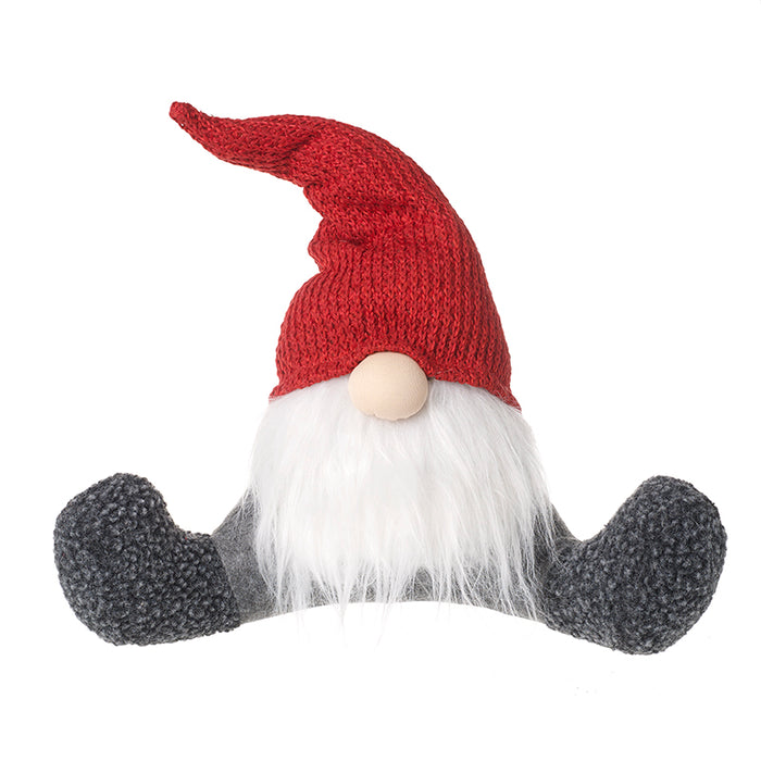 Red Sitting Santa Gonk with red knitted Hat - 2 Sizes
