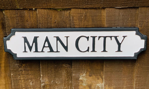 Man City - Metal Road Sign