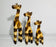 Mini Hand Carved Wooden Giraffe Family - Set of 3