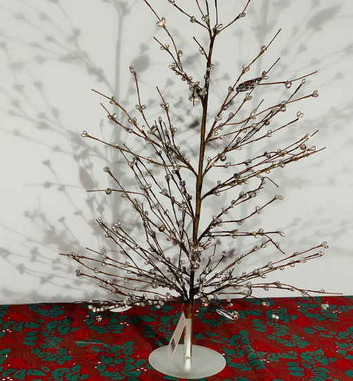 Silver Berry Glitter Christmas Tree 60cm