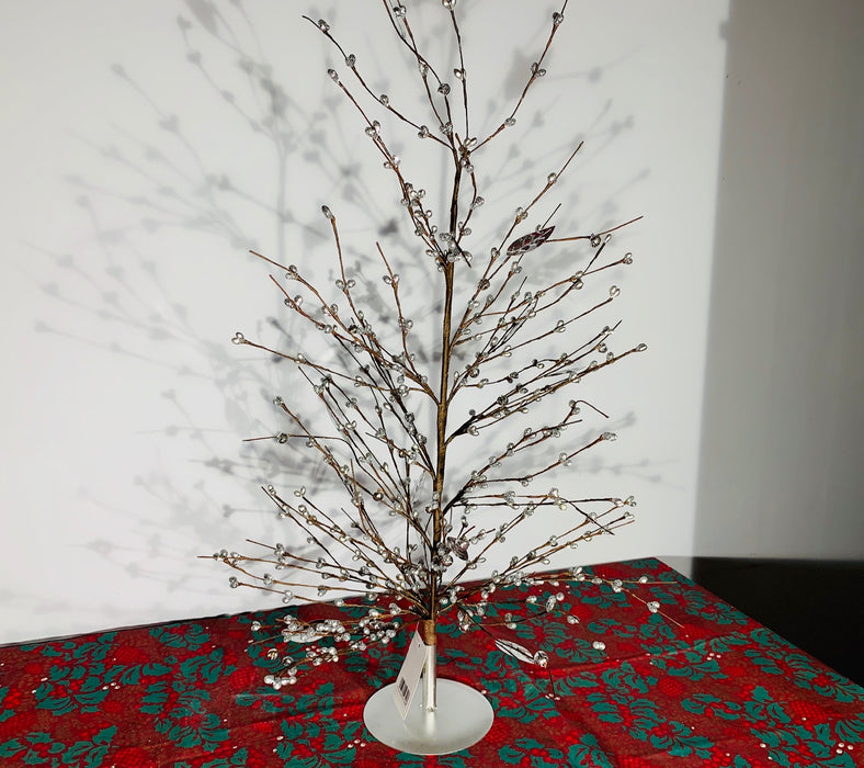 Silver Berry Glitter Christmas Tree 60cm
