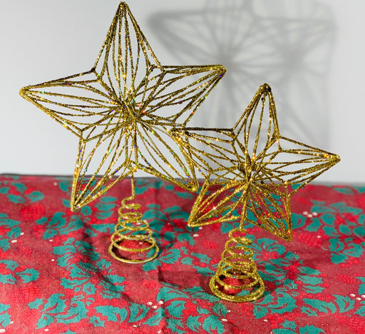 Small Gold Star Tree Topper