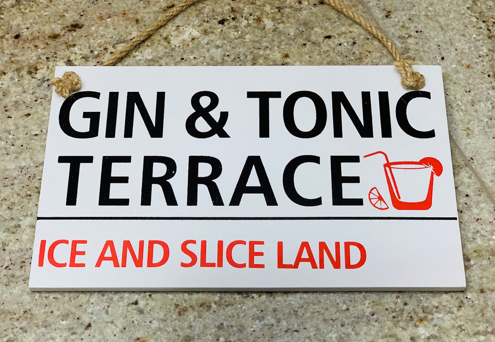 Gin Plaque - Gin & Tonic Terrace