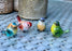 Garden Birds Set of 4 - Colourful Mini Garden Bird Statues