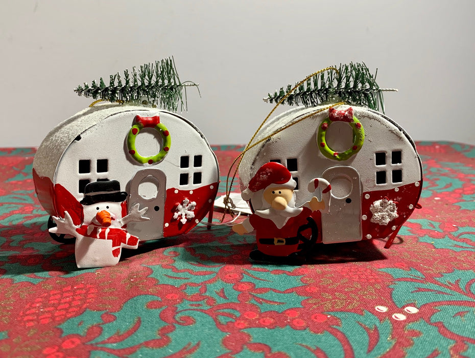 Pair of Caravan Christmas Tree Decorations