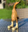 Bamboo Duck Family with Flower Painted Boots - Yellow
