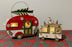 Christmas Caravan - Light up Decoration with Tree
