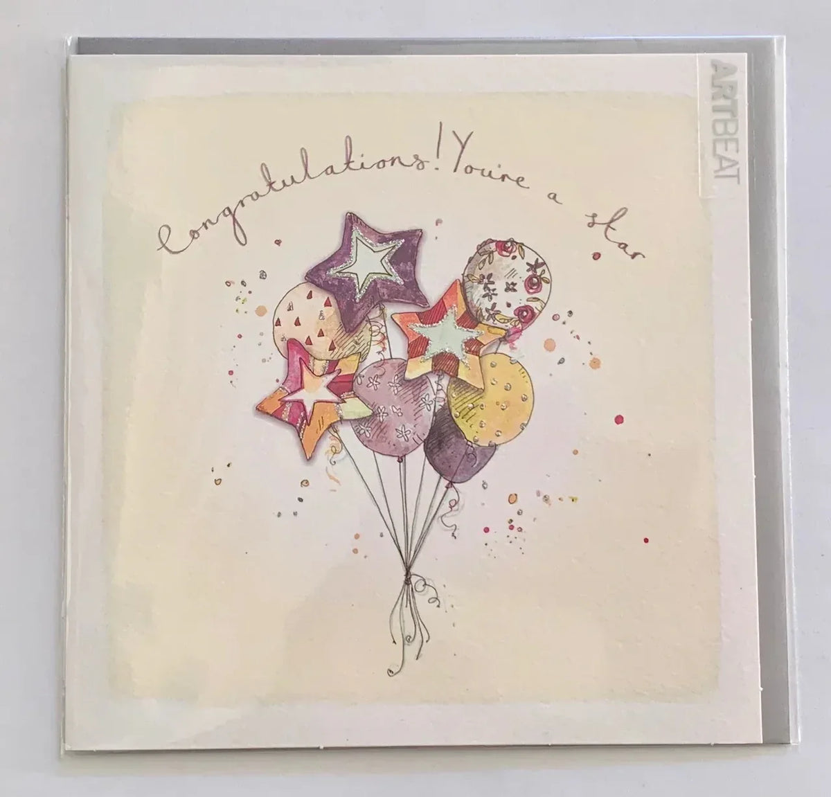 Congratulations Card - You're a star - Art Beat — GingerInteriors.co.uk