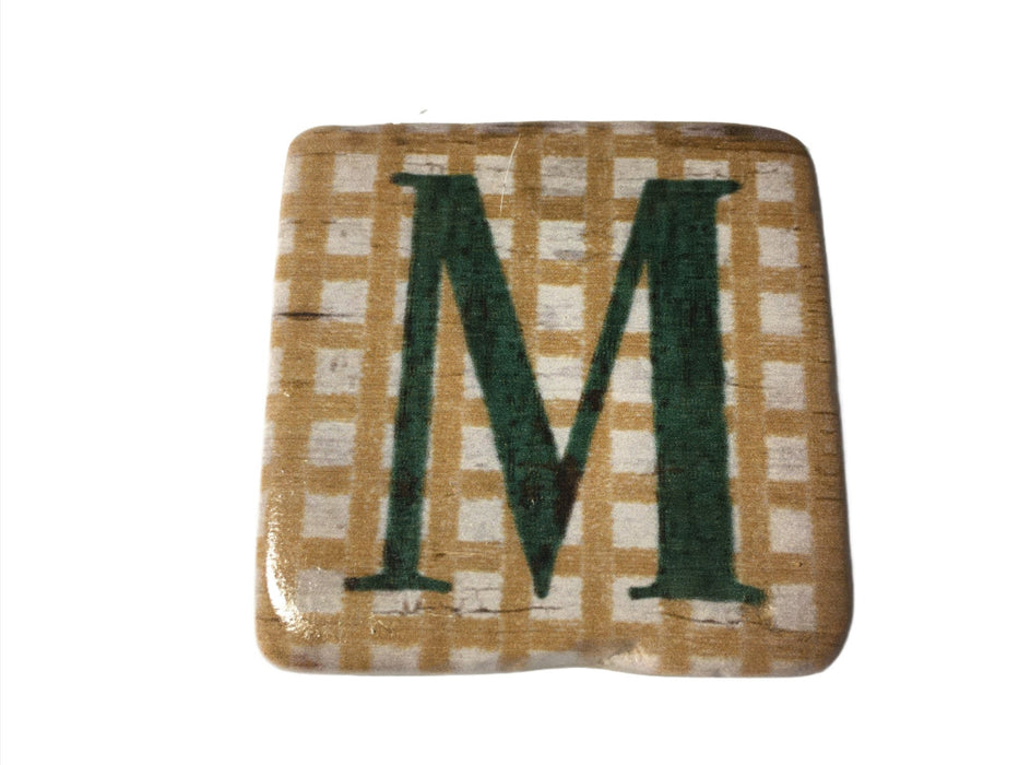 M Alphabet Coasters