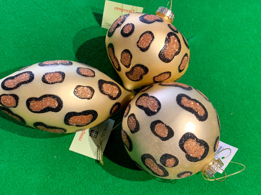 Leopard Animal Print Baubles - GingerInteriors.co.uk