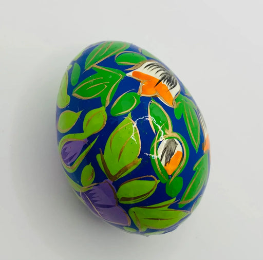 Egg Decoration 8cm - Papier-mache decorative decorations from Kashmir - GingerInteriors.co.uk