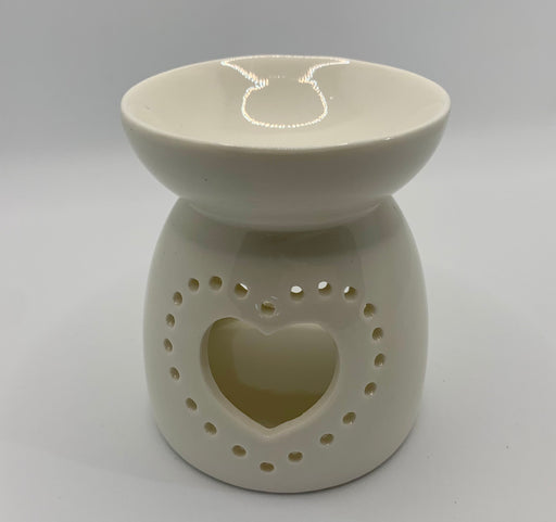 Heart Ceramic Oil Burner / Wax Burner - 2 Colours