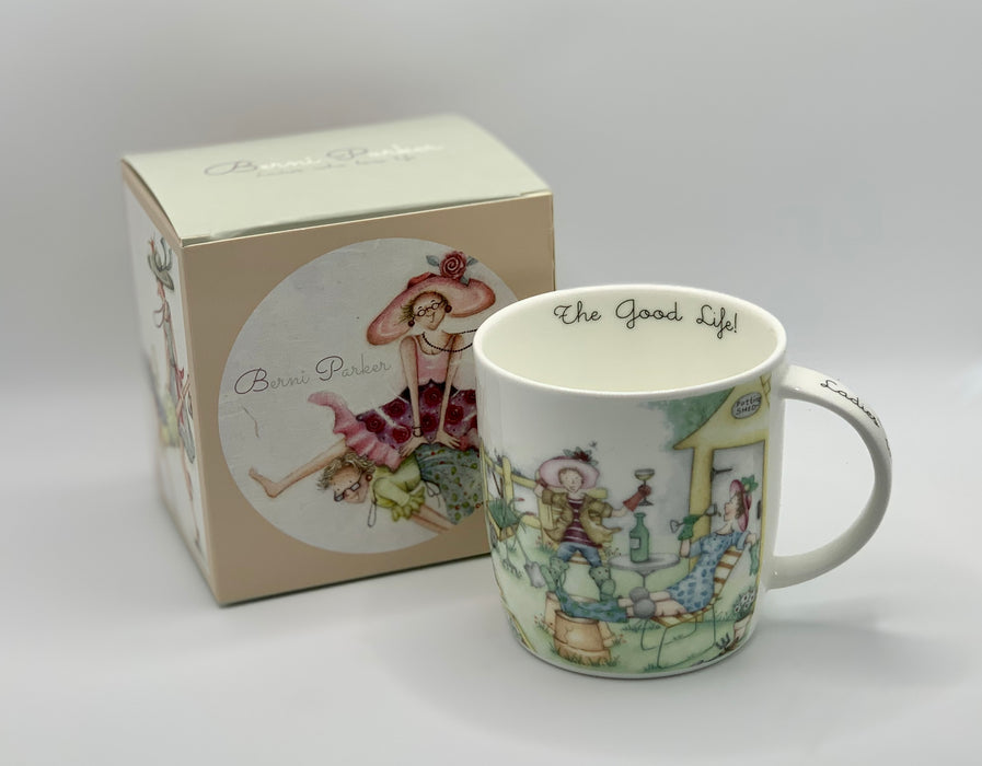 Gardener Mug - the good life! - Berni Parker Bone China Mug, Designed and Made in the UK