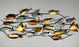 Metallic Fish Metal Wall Art