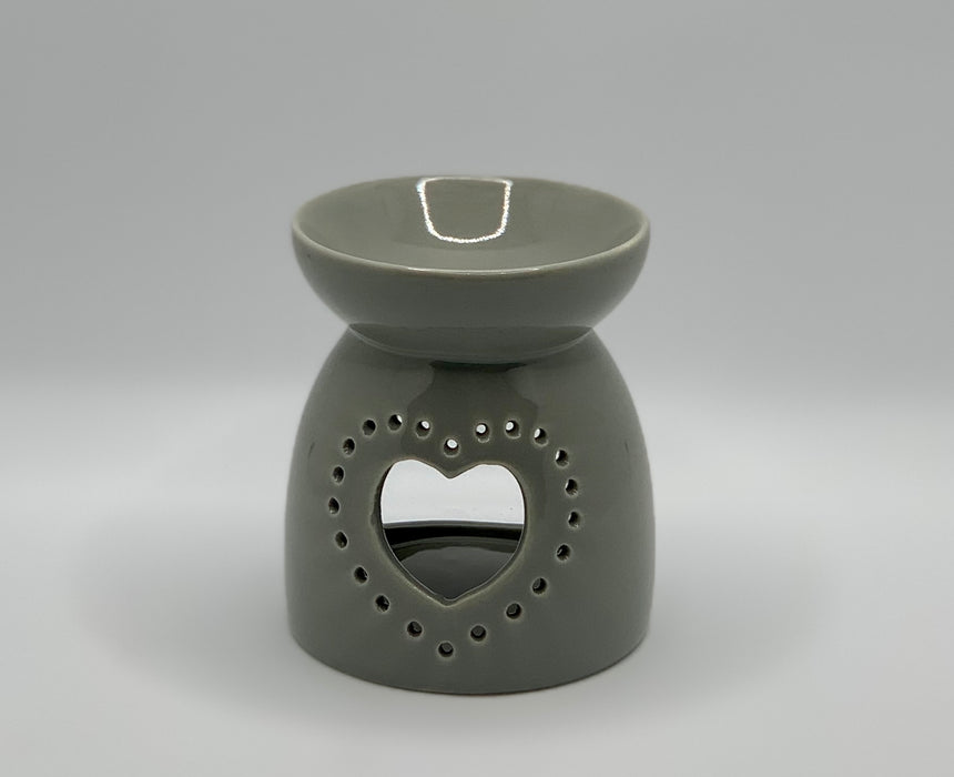Heart Ceramic Oil Burner / Wax Burner - 2 Colours